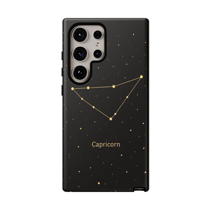Capricorn Zodiac Constellation Phone Case – Luxe Gold Celestial Cover