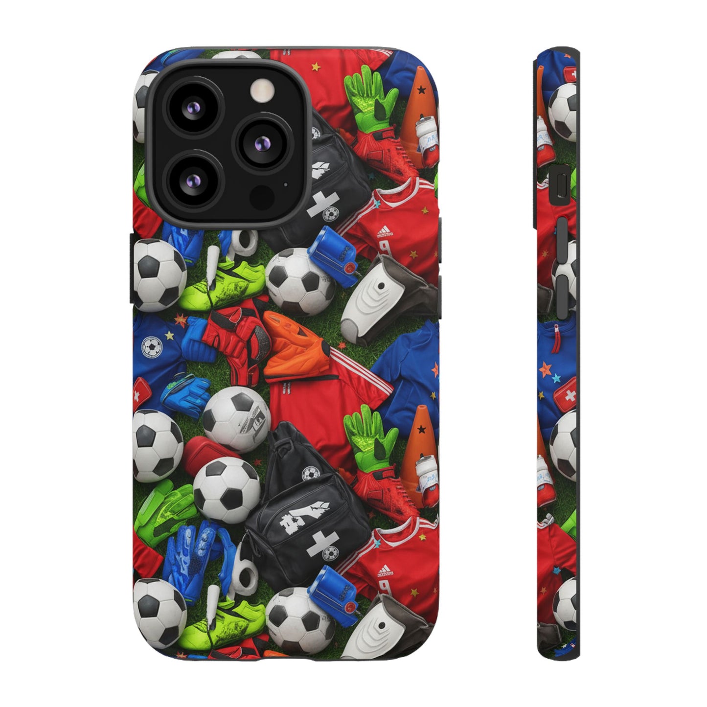 Soccer Ball Pattern Phone Case – Sports Fan Tough Protective Game Day Case
