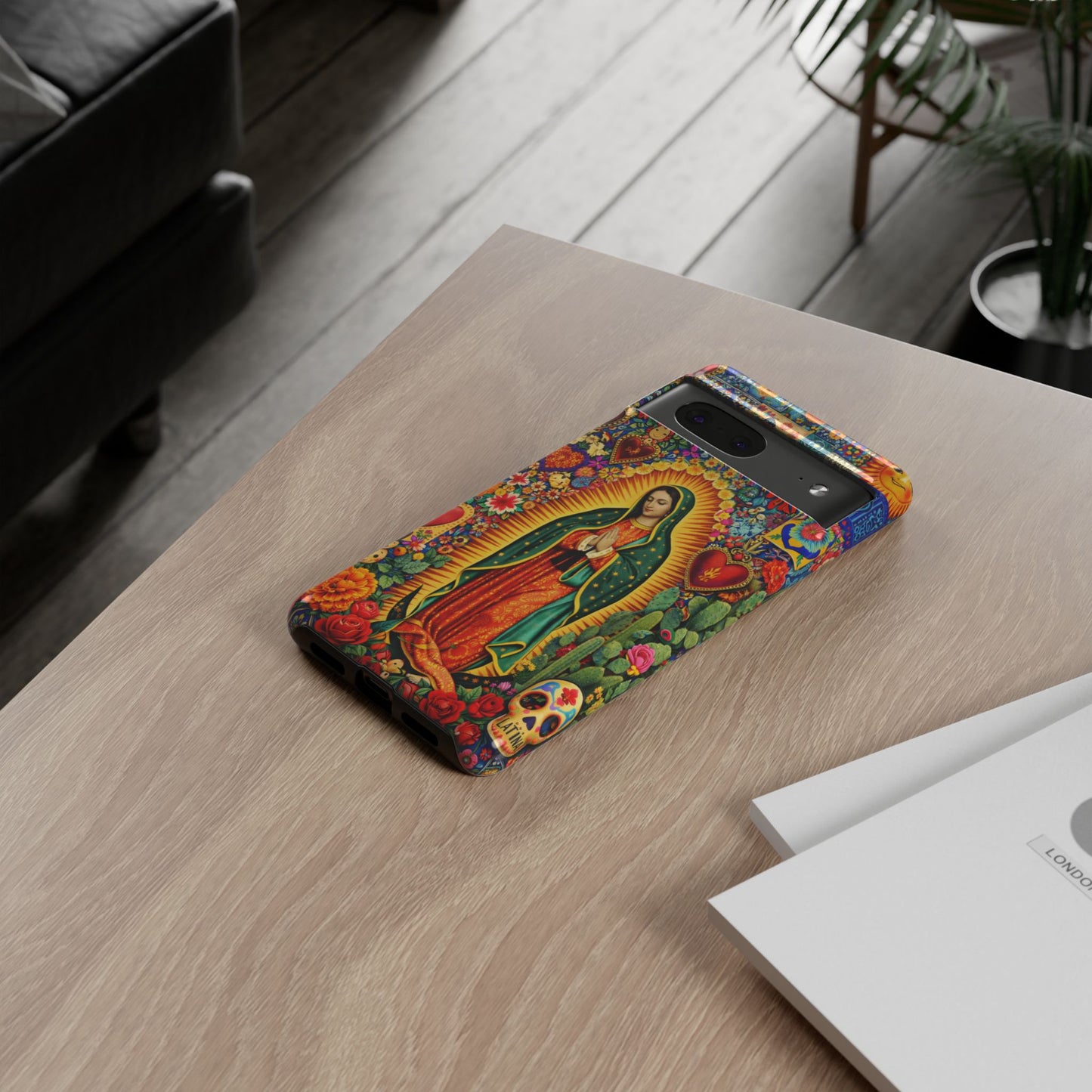 Virgin Mary Guadalupe Phone Case Mexican Folk Art Tough Cover iPhone Samsung