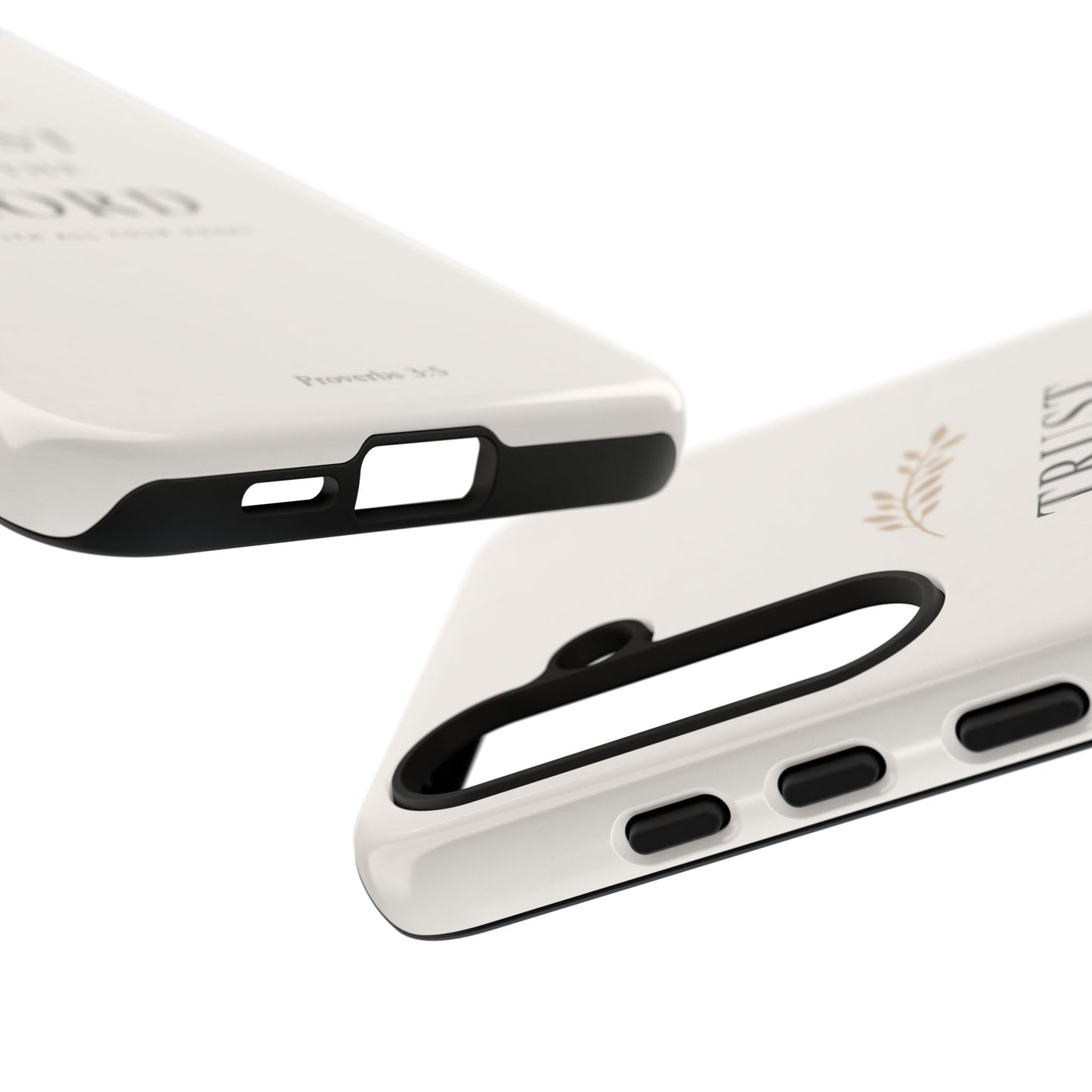 Proverbs 3:5 Christian Phone Case Trust in the Lord Minimalist Faith Cover