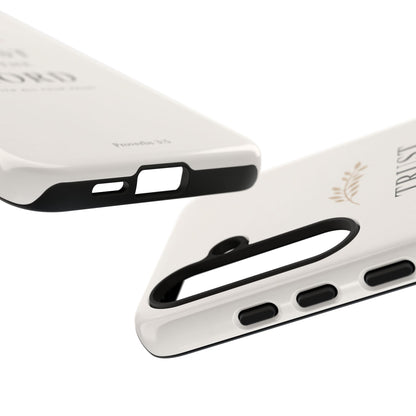 Proverbs 3:5 Christian Phone Case Trust in the Lord Minimalist Faith Cover