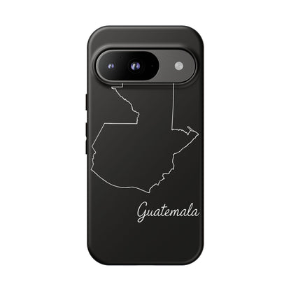 Guatemala Outline Phone Case – Minimal Country Map Tough Case (iPhone, Samsung, Pixel)