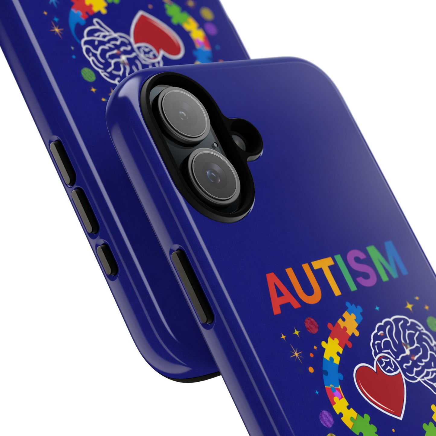 Autism Awareness Tough Case – "Love Connects All Pieces" Phone Case for Iphone, Samsung Galaxy and Pixel