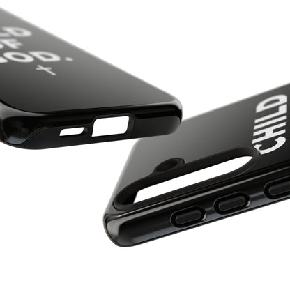 Child of God Phone Case Christian Black Aesthetic Cross Tough Cover