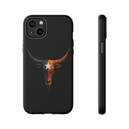 Texas Longhorn Skull Phone Case Western Cowboy Bull iPhone Samsung Cover