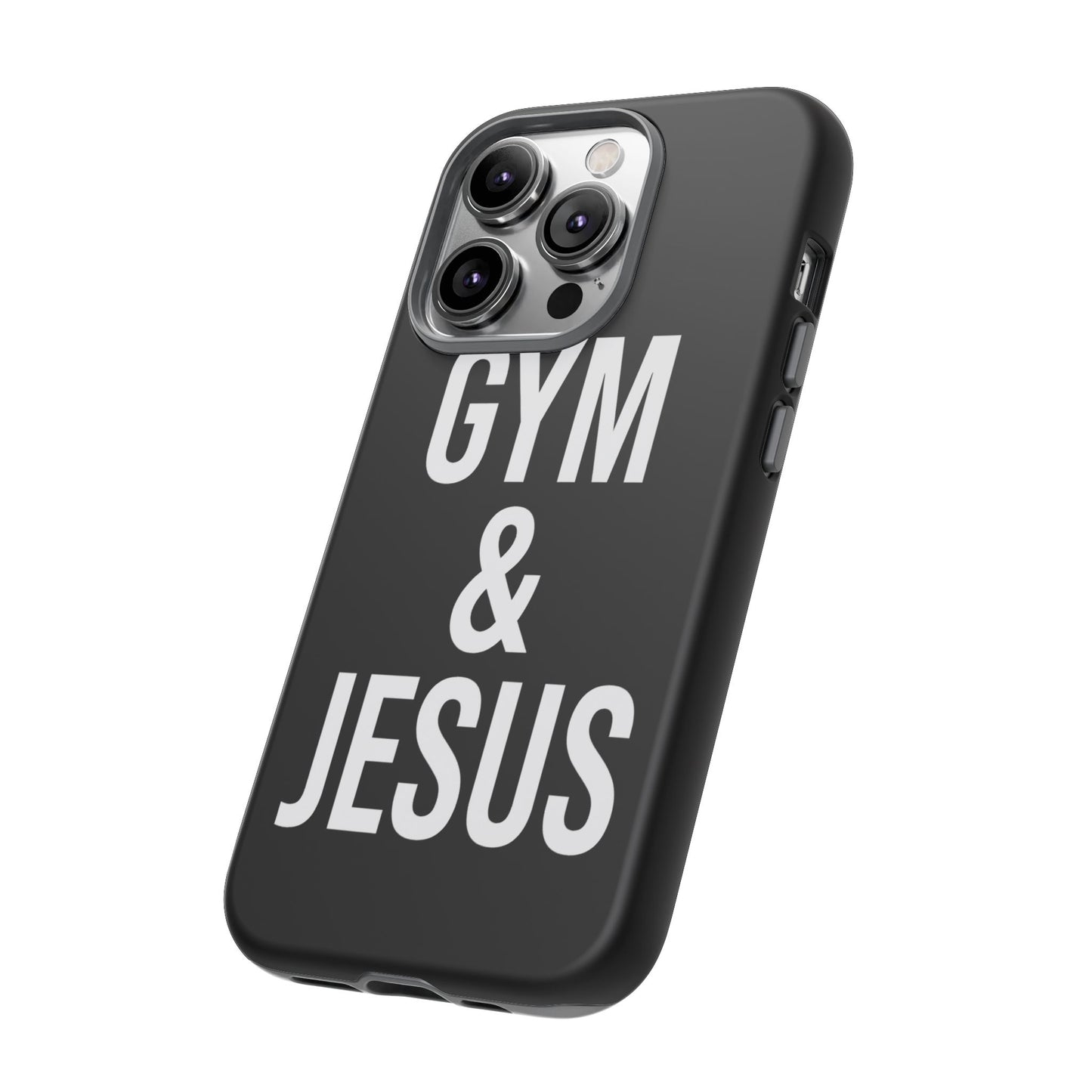 Gym & Jesus Phone Case Christian Faith Workout Gym Motivation Case