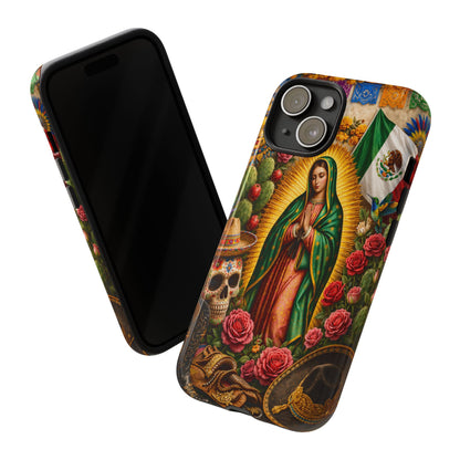 Virgen de Guadalupe Phone Case Mexican Floral iPhone Samsung Pixel Case