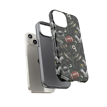 Football Pattern Phone Case – Sports Fan Tough Protective Game Day Case