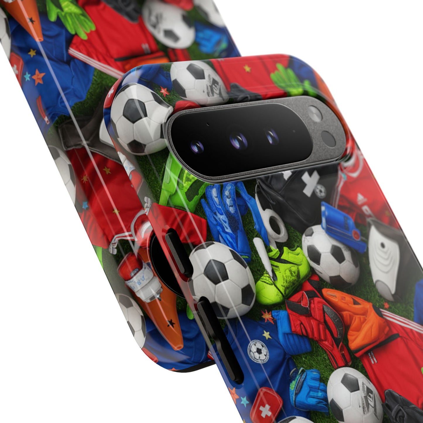 Soccer Ball Pattern Phone Case – Sports Fan Tough Protective Game Day Case