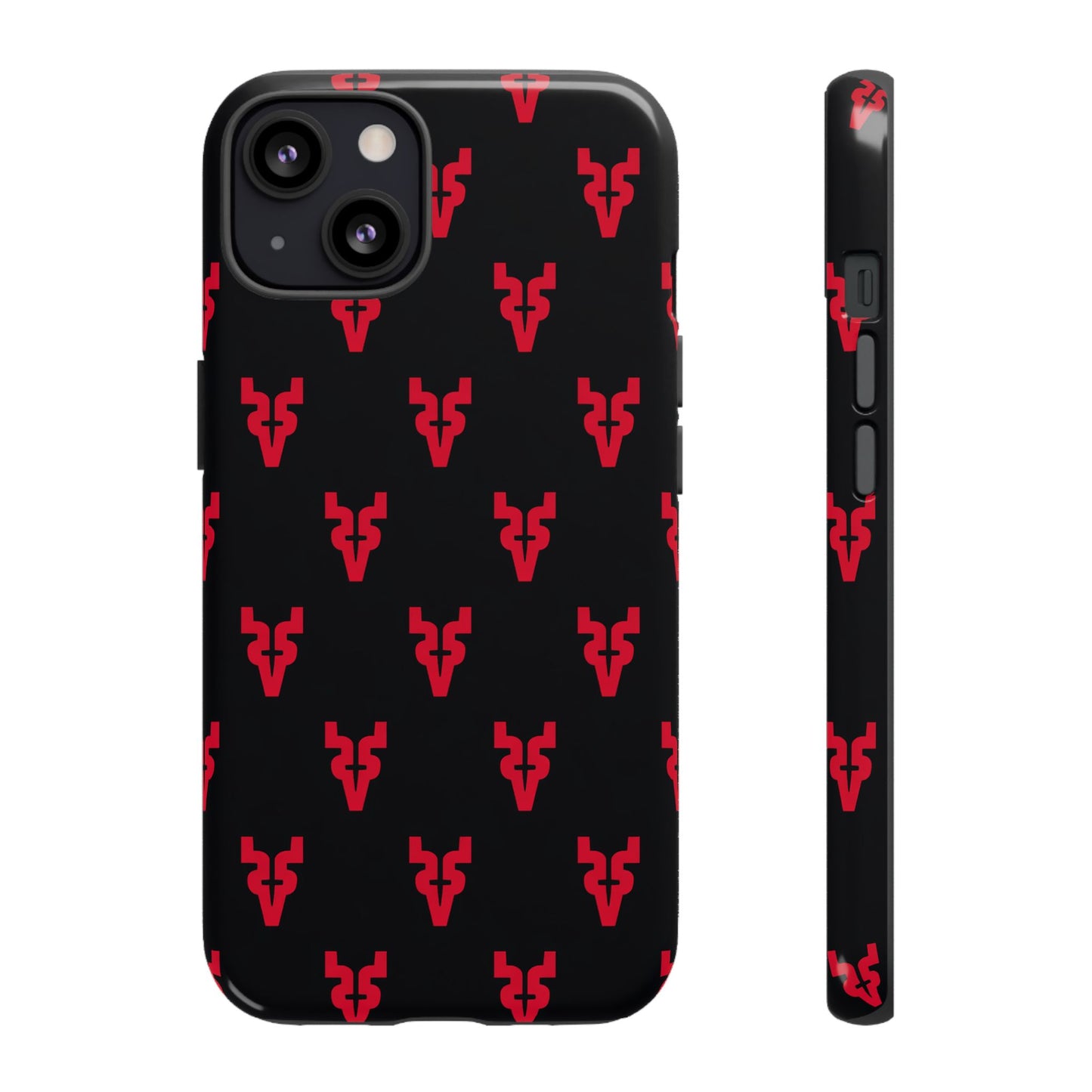 Mazatlán Bull Phone Case – Black Red Streetwear Tough Shockproof Cover