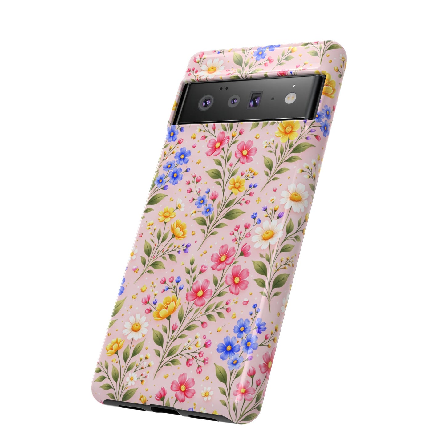 Wildflower Floral Phone Case Vintage Spring Meadow Tough Cover