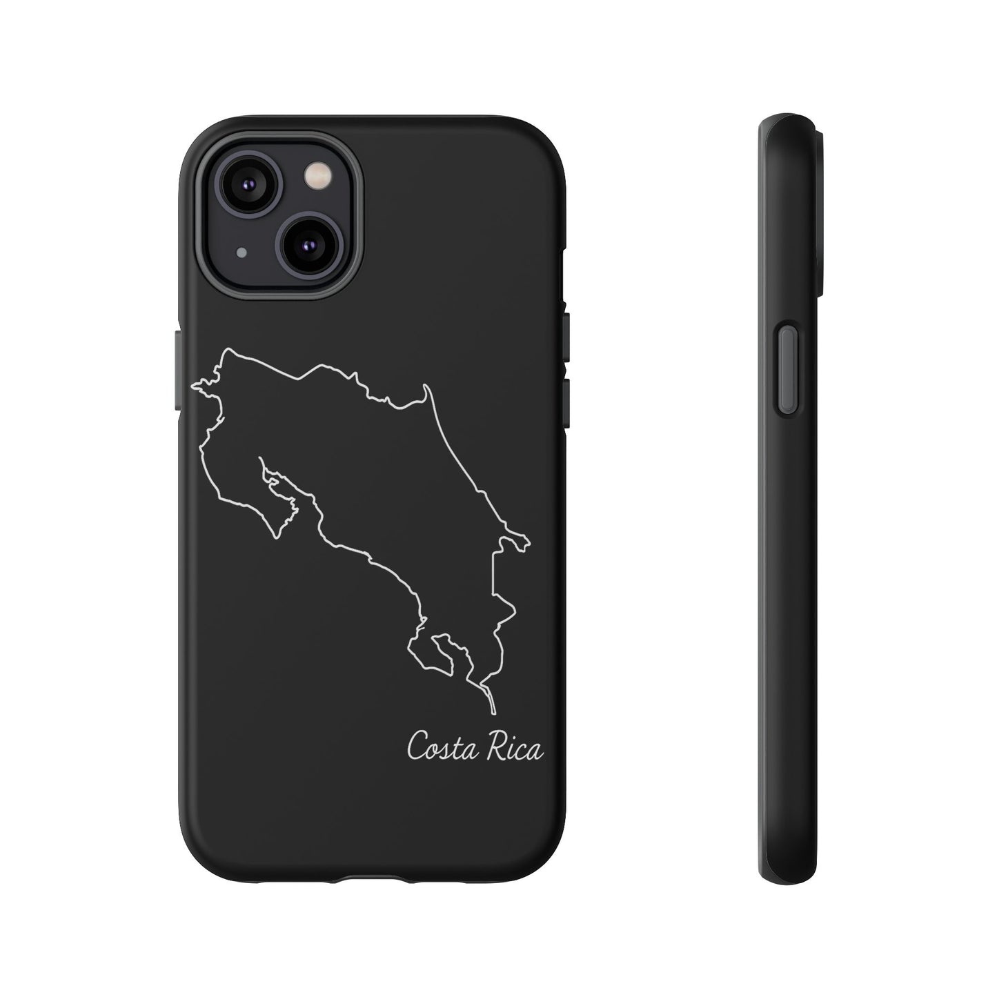 Costa Rica Outline Phone Case – Minimal Country Map Tough Case (iPhone, Samsung, Pixel)
