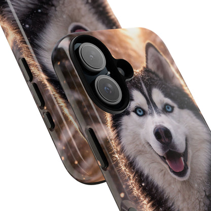 Siberian Husky Tough Phone Case | Blue Eyes Dog Cover Protective iPhone Case