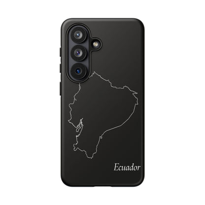 Ecuador Outline Phone Case – Minimal Country Map Tough Case (iPhone, Samsung, Pixel)