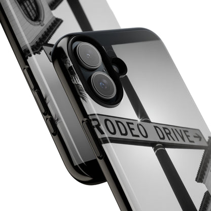 Rodeo Drive Phone Case | Los Angeles Aesthetic Black & White Photography | Luxury LA Street Tough Case for iPhone & Samsung
