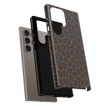 Brown Leopard Print Phone Case | Classic Animal Print Aesthetic Tough Protective Case