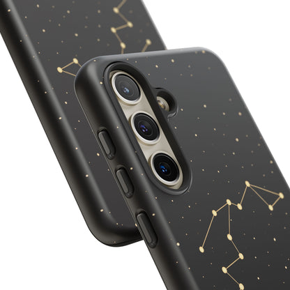 Aquarius Zodiac Constellation Phone Case – Luxe Gold Celestial Cover