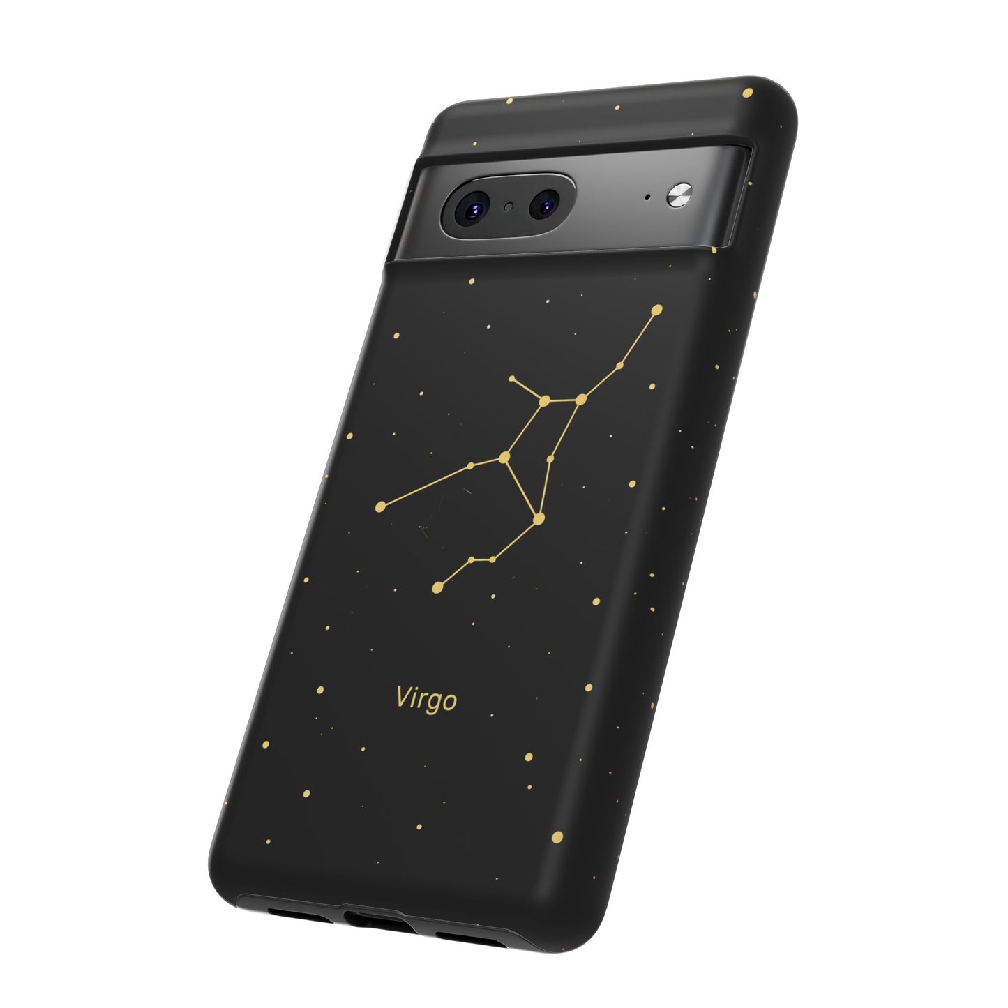 Virgo Zodiac Constellation Phone Case – Luxe Gold Celestial Cover