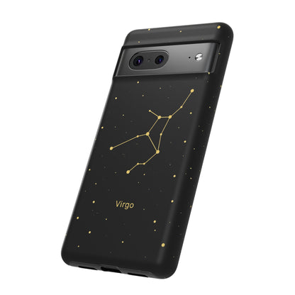 Virgo Zodiac Constellation Phone Case – Luxe Gold Celestial Cover