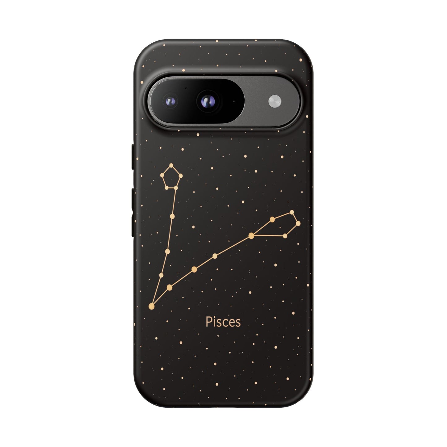 Pisces Zodiac Constellation Phone Case – Luxe Gold Celestial Cover