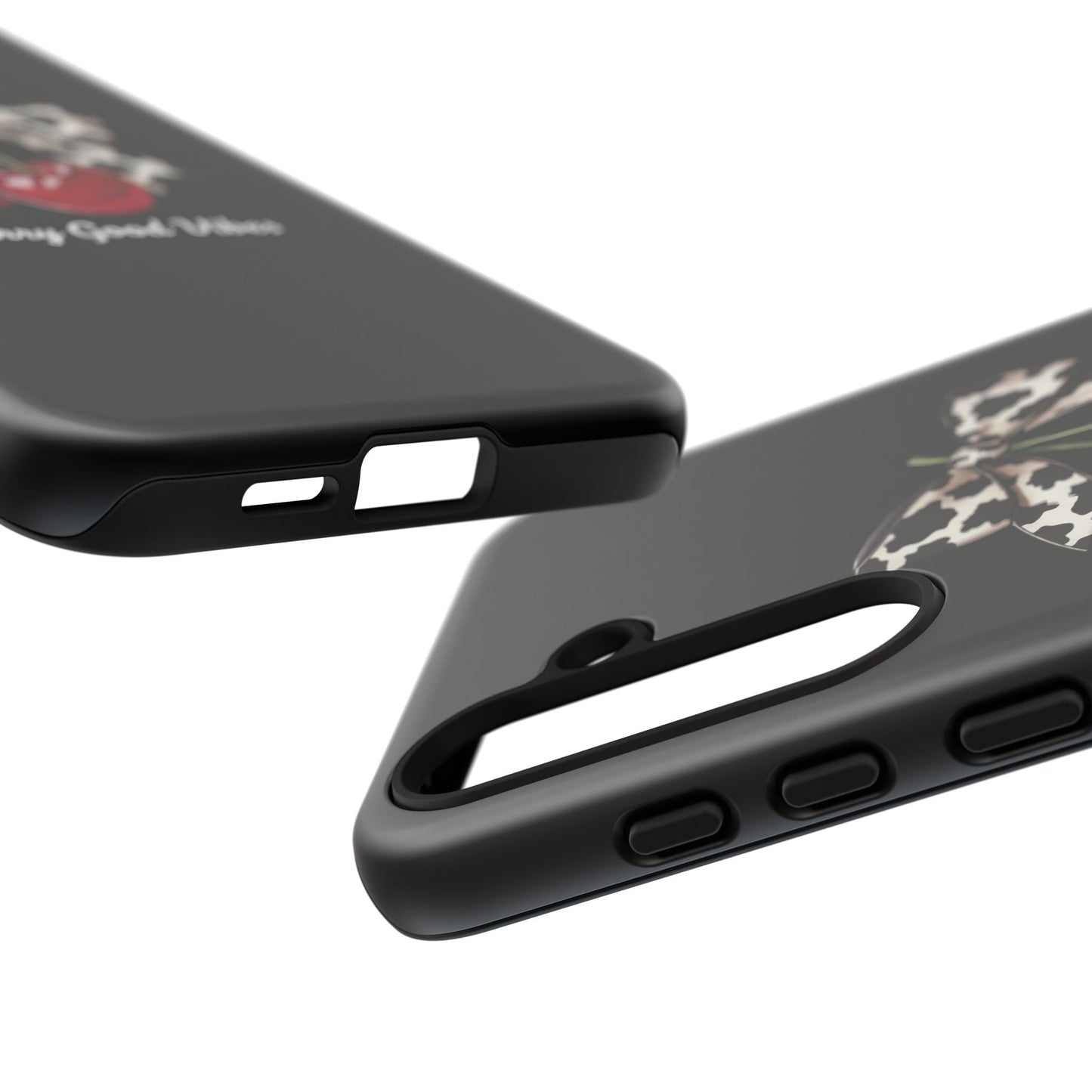 Cherry Cow Print Phone Case | Coquette Bow Aesthetic iPhone & Samsung Tough Case