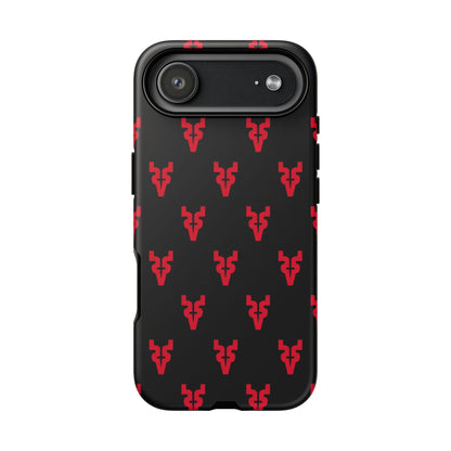 Mazatlán Bull Phone Case – Black Red Streetwear Tough Shockproof Cover