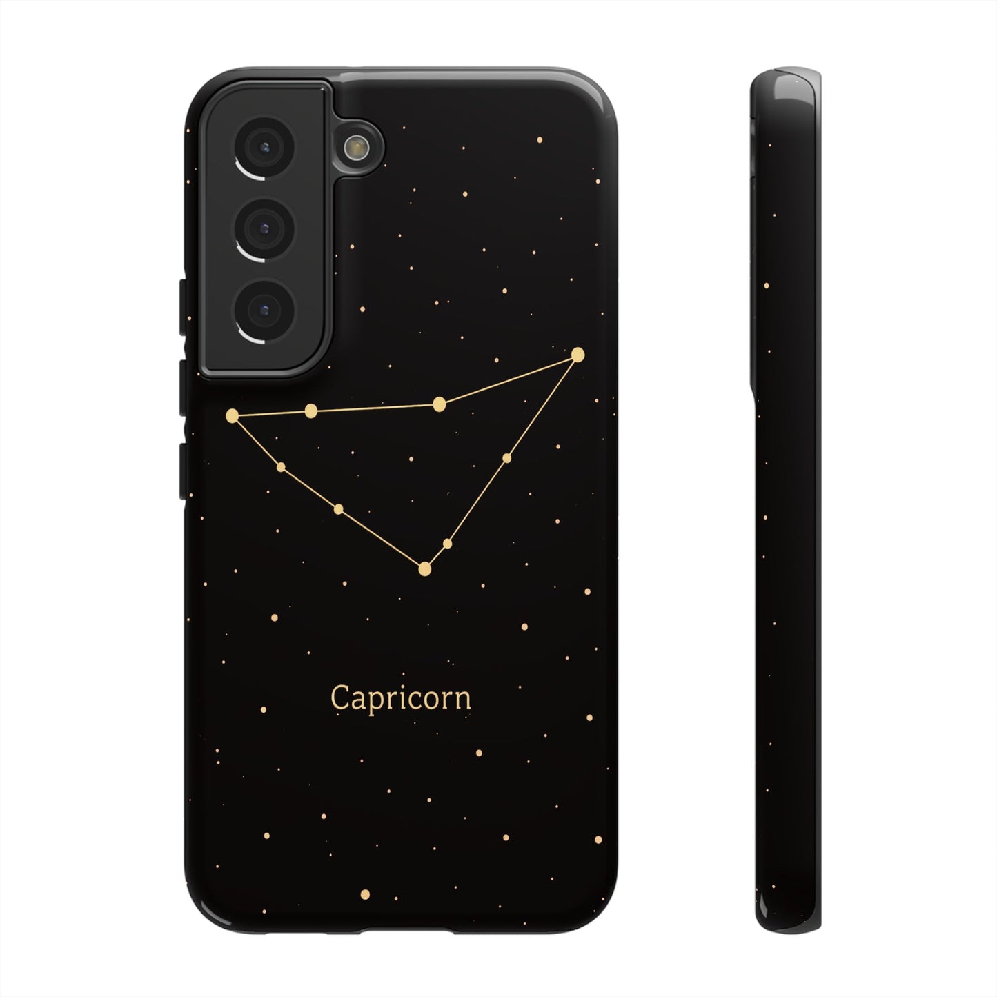 Capricorn Zodiac Constellation Phone Case – Luxe Gold Celestial Cover