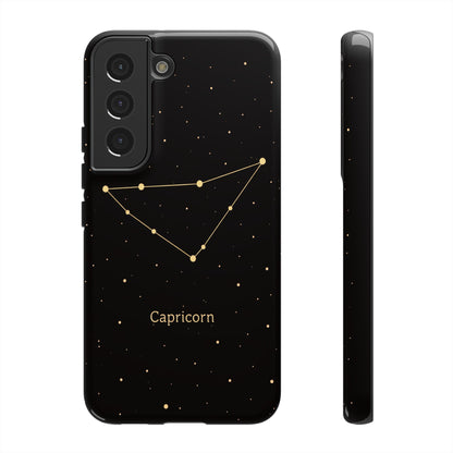Capricorn Zodiac Constellation Phone Case – Luxe Gold Celestial Cover