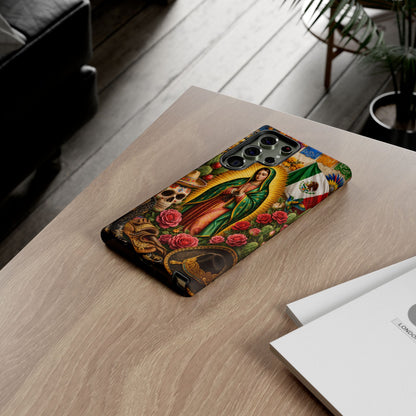 Virgen de Guadalupe Phone Case Mexican Floral iPhone Samsung Pixel Case