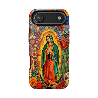 Virgin Mary Guadalupe Phone Case Mexican Folk Art Tough Cover iPhone Samsung
