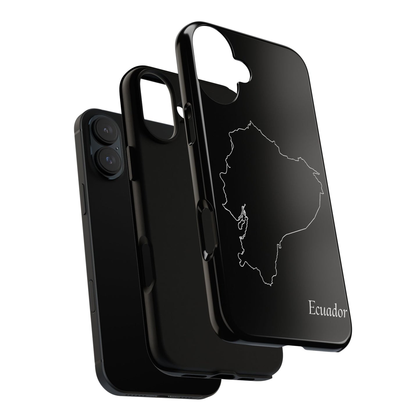 Ecuador Outline Phone Case – Minimal Country Map Tough Case (iPhone, Samsung, Pixel)