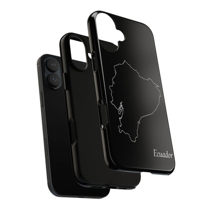 Ecuador Outline Phone Case – Minimal Country Map Tough Case (iPhone, Samsung, Pixel)