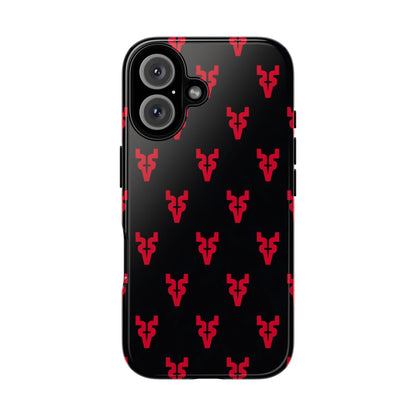 Mazatlán Bull Phone Case – Black Red Streetwear Tough Shockproof Cover
