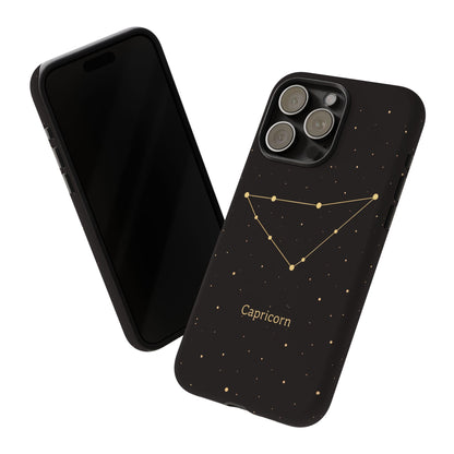 Capricorn Zodiac Constellation Phone Case – Luxe Gold Celestial Cover