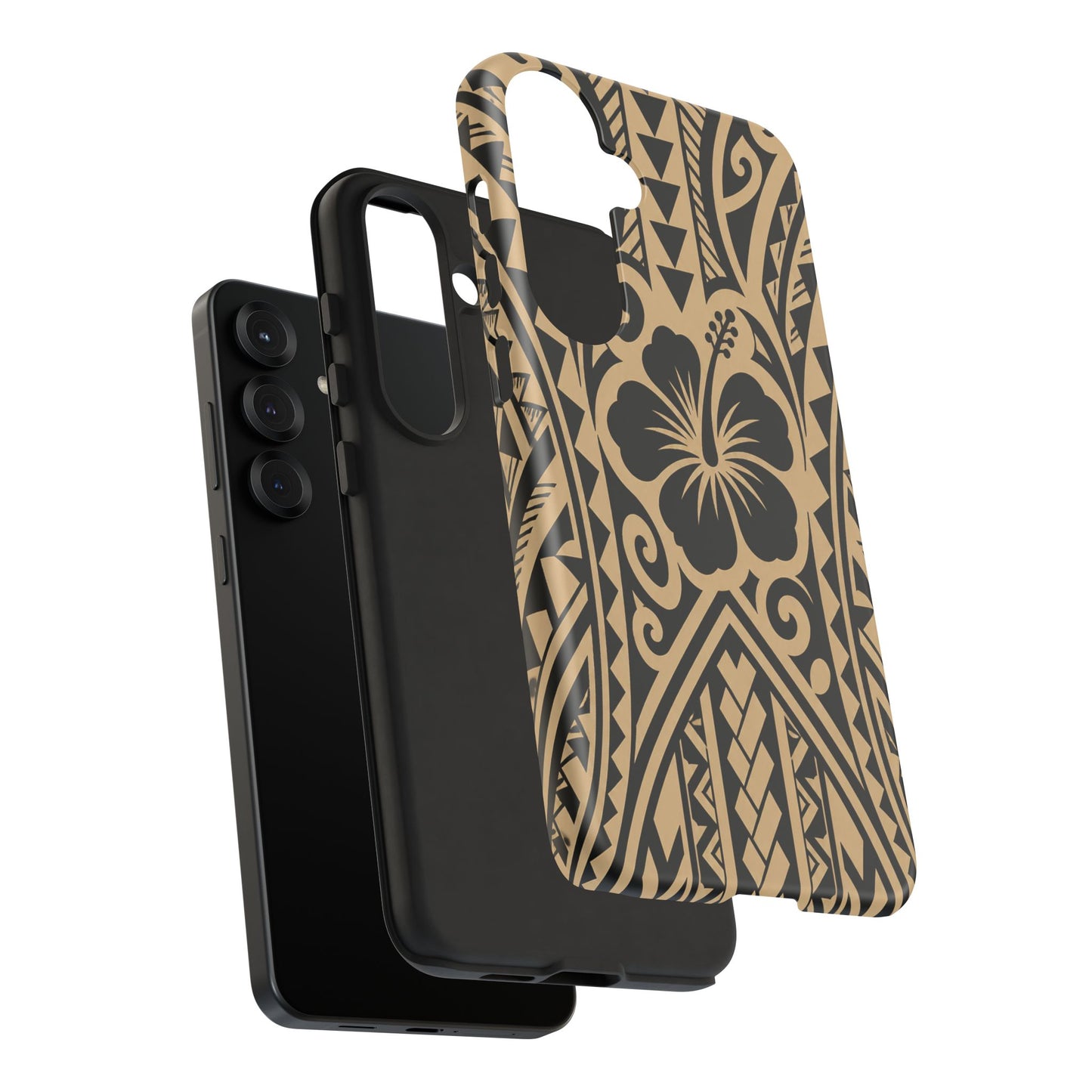 Polynesian Tribal Hawaiin Hibiscus Phone Case for iPhone Samsung Galaxy
