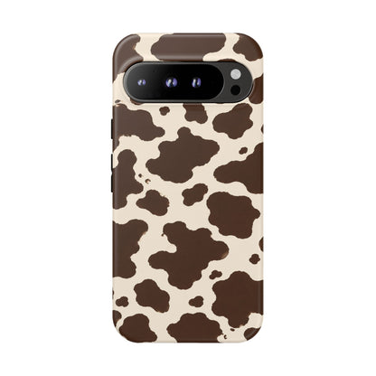 Western Cow Print Tough Phone Case for iPhone Samsung Galaxy Pixel