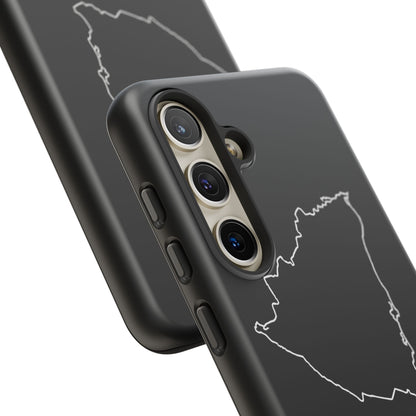 Nicaragua Outline Phone Case – Minimal Country Map Tough Case (iPhone, Samsung, Pixel)