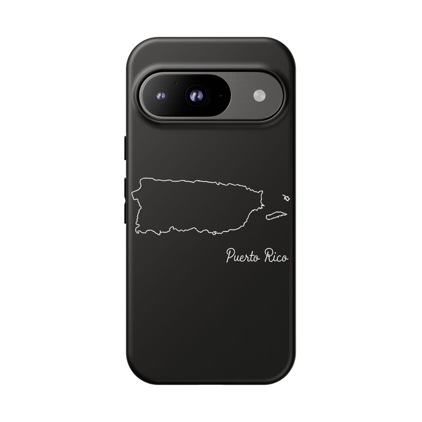 Puerto Rico Outline Phone Case – Minimal Country Map Tough Case (iPhone, Samsung, Pixel)