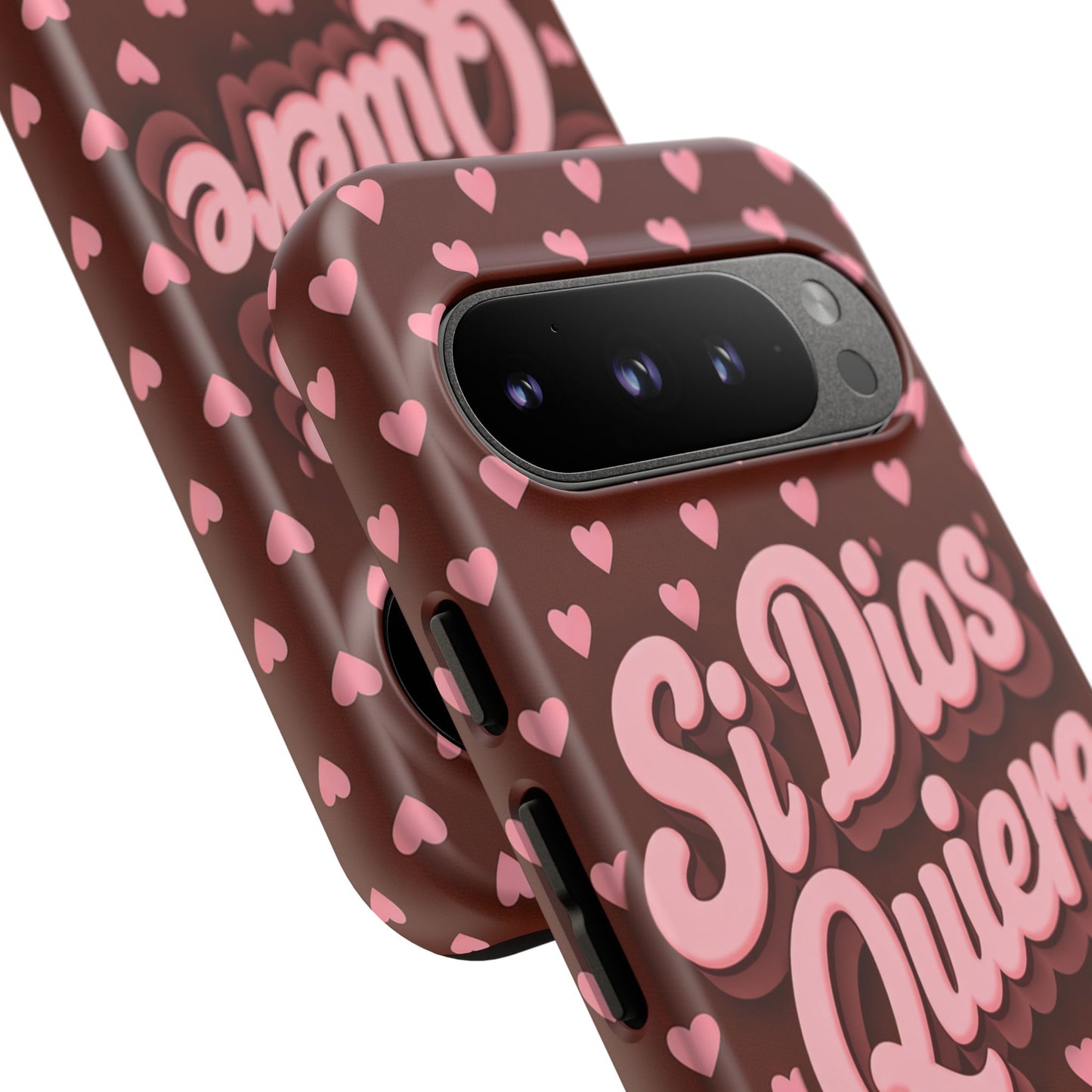 Si Dios Quiere Phone Case Latina Aesthetic Pink Hearts iPhone Samsung