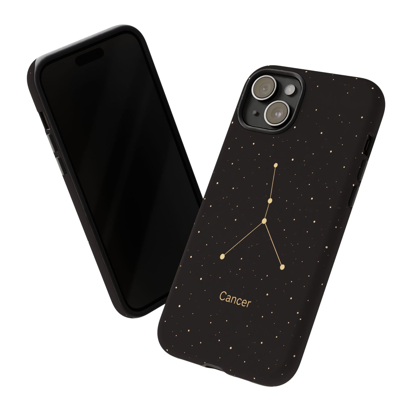 Cancer Zodiac Constellation Phone Case – Luxe Gold Celestial Cover