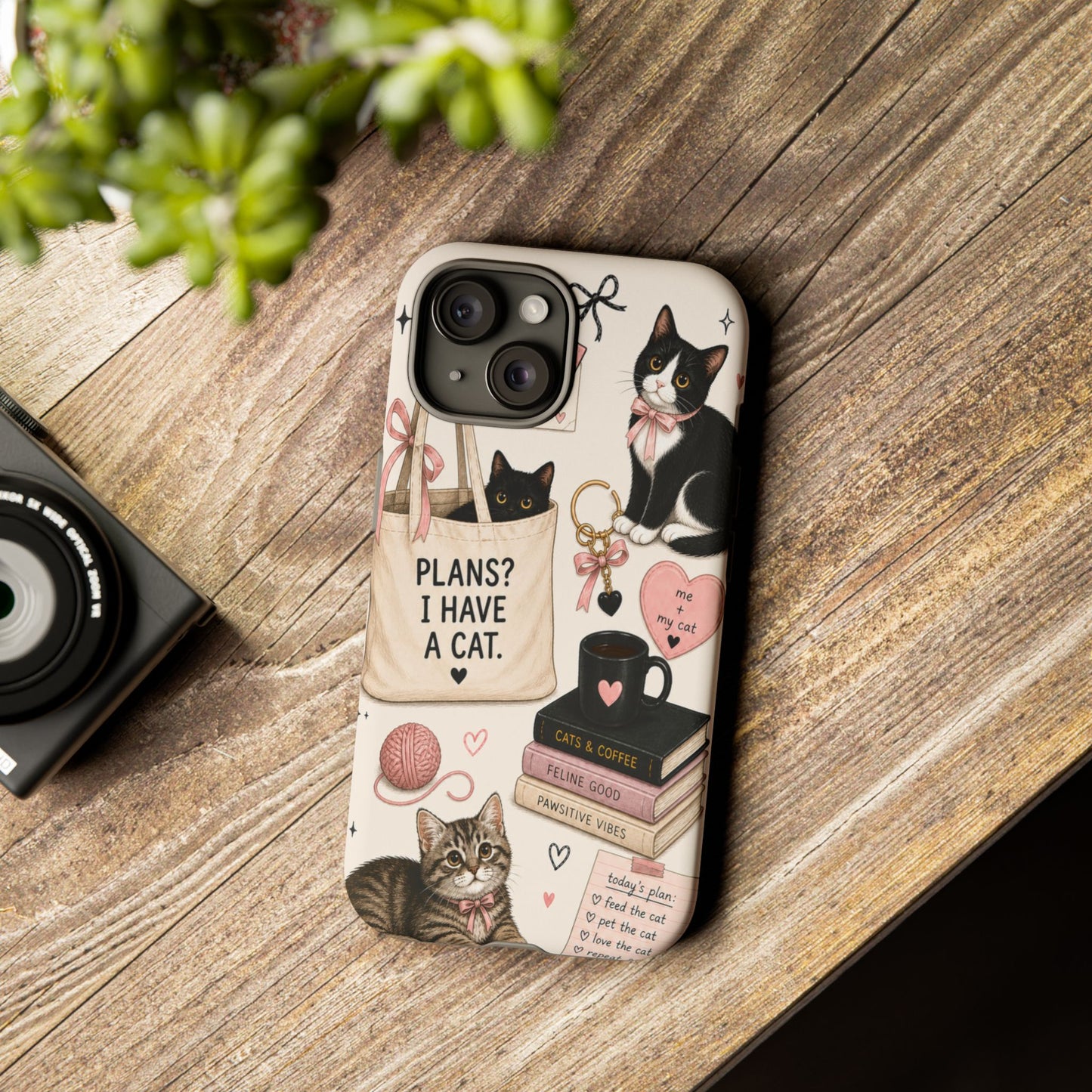 Cat Lover Phone Case | Plans? I Have A Cat Cute Aesthetic Cover