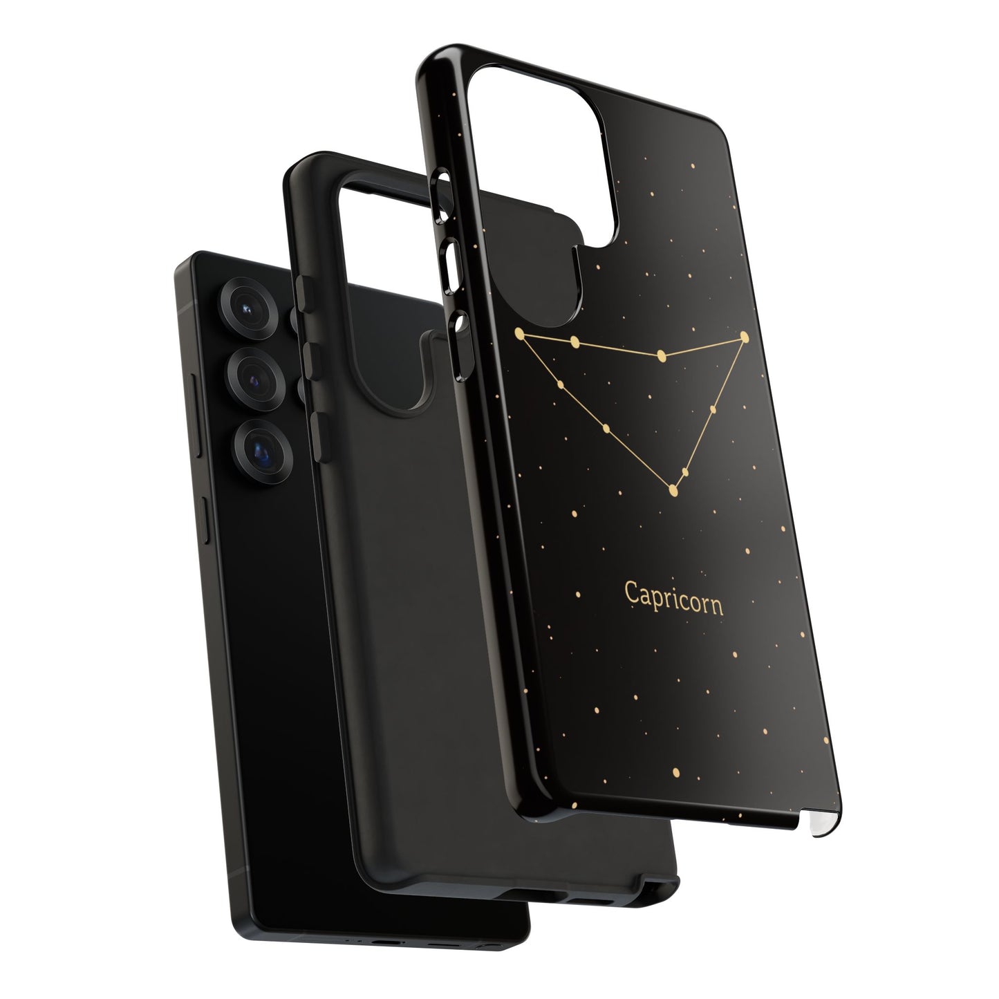 Capricorn Zodiac Constellation Phone Case – Luxe Gold Celestial Cover