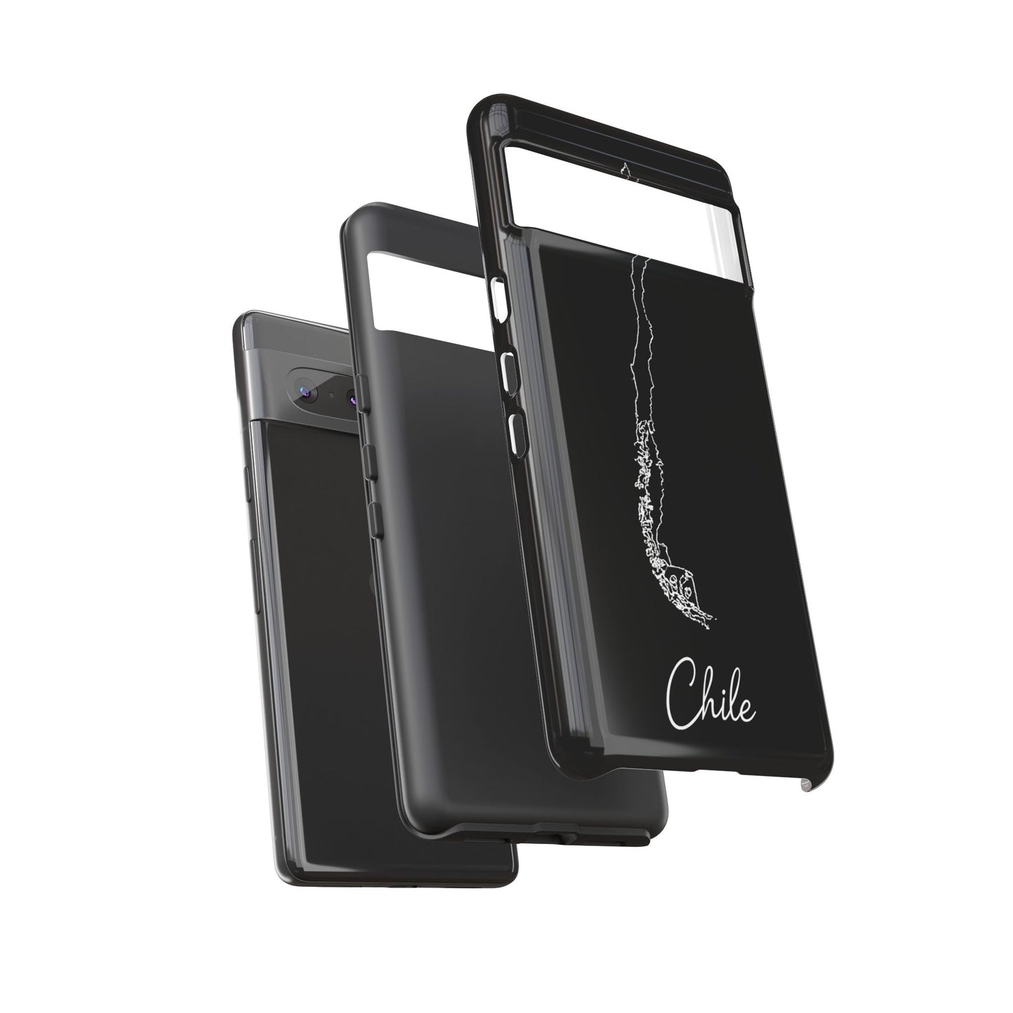 Chile Outline Phone Case – Minimal Country Map Tough Case (iPhone, Samsung, Pixel)