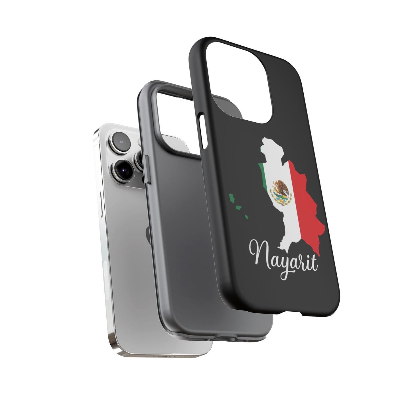 Nayarit Mexico Flag Map Phone Case | Mexican American Pride Tough Case for iPhone & Samsung