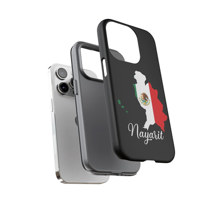 Nayarit Mexico Flag Map Phone Case | Mexican American Pride Tough Case for iPhone & Samsung