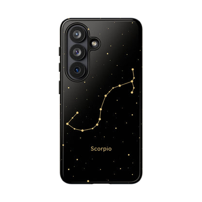 Scorpio Zodiac Constellation Phone Case – Luxe Gold Celestial Cover