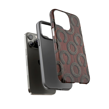 Rustic Horseshoe Western Phone Case – Cowboy Country Ranch Tough Case