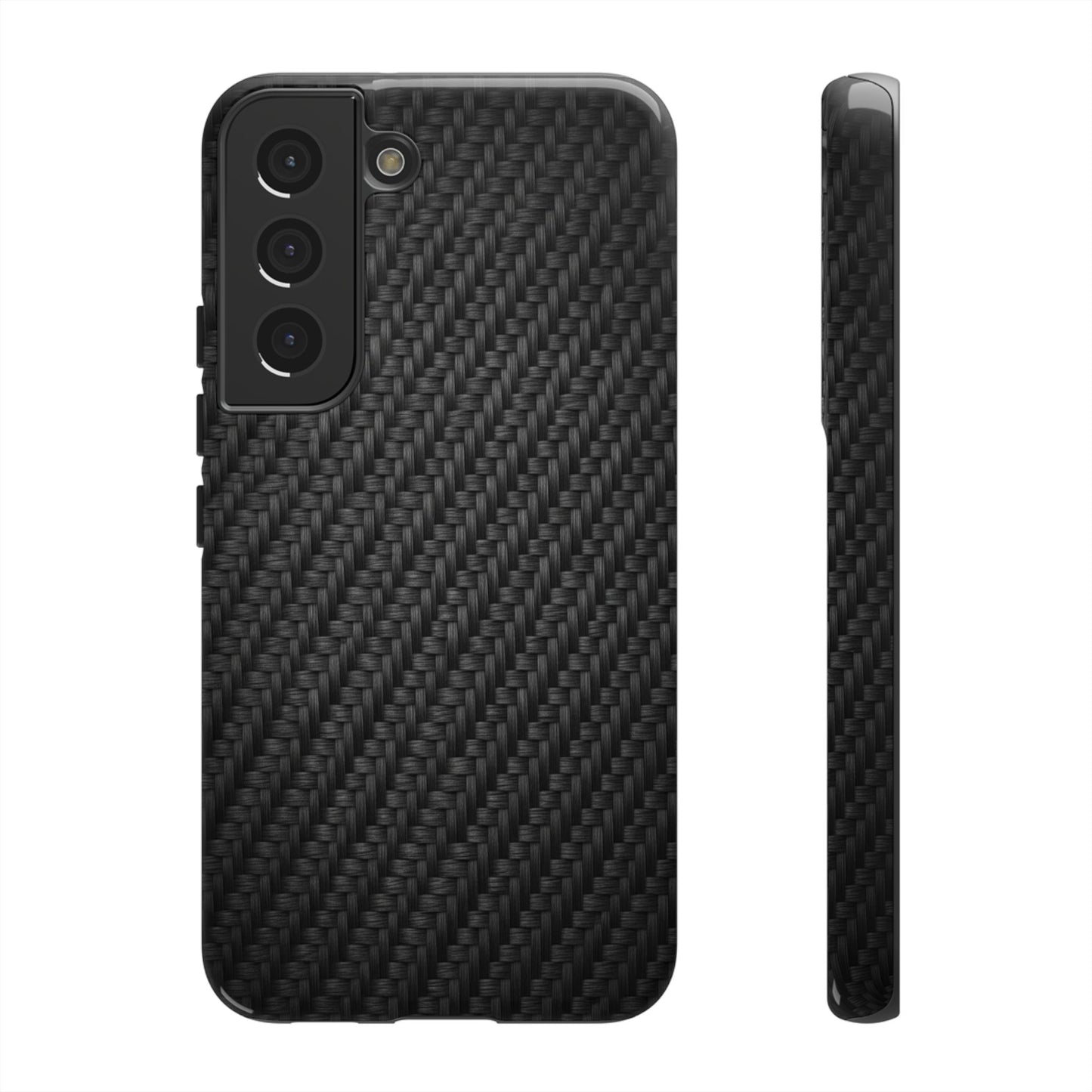 Carbon Fiber Inspired Phone Case – Rugged Slim Protective Tech Case for iPhone & Samsung