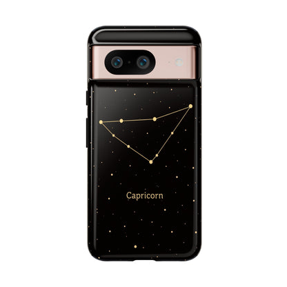 Capricorn Zodiac Constellation Phone Case – Luxe Gold Celestial Cover