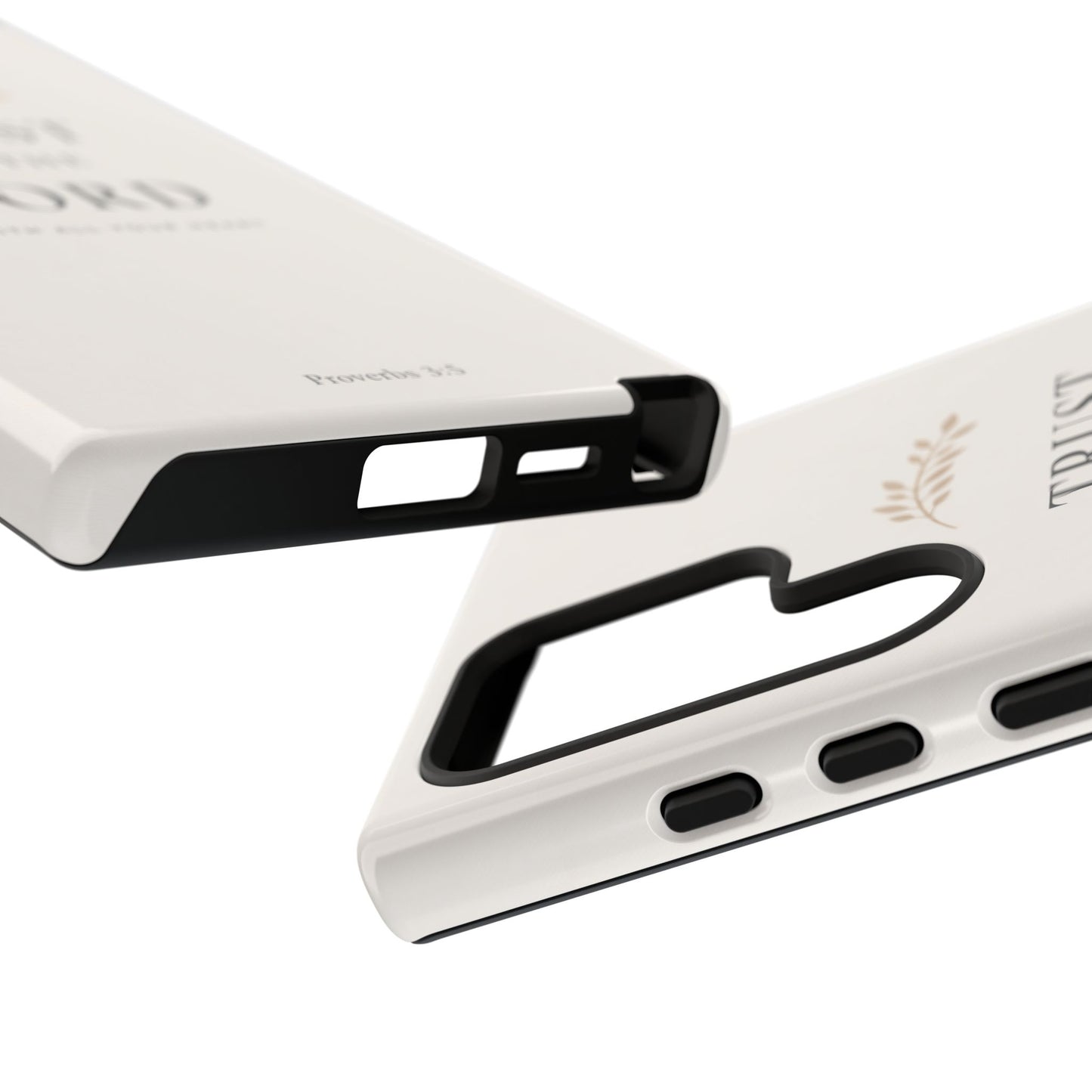 Proverbs 3:5 Christian Phone Case Trust in the Lord Minimalist Faith Cover